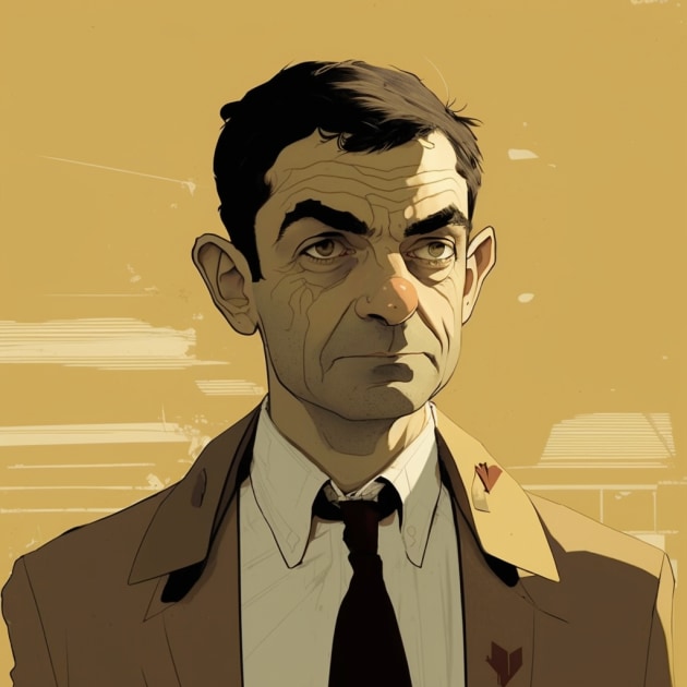 mr-bean-art-style-of-tomer-hanuka