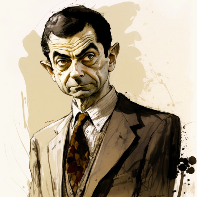 mr-bean-art-style-of-yoshitaka-amano