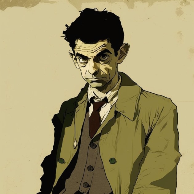 mr-bean-art-style-of-egon-schiele