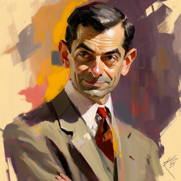 mr-bean-art-style-of-isaac-maimon