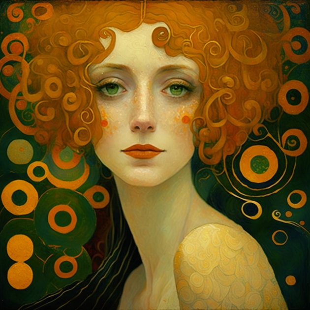 nami-art-style-of-gustav-klimt