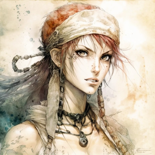 nami-art-style-of-luis-royo