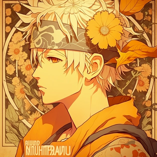 naruto-uzumaki-art-style-of-alphonse-mucha