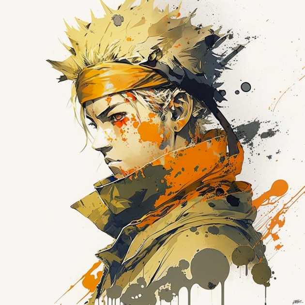 naruto-uzumaki-art-style-of-yoji-shinkawa