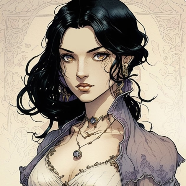 nico-robin-art-style-of-anton-pieck