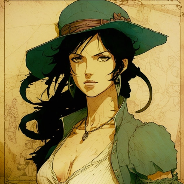 nico-robin-art-style-of-elizabeth-shippen-green