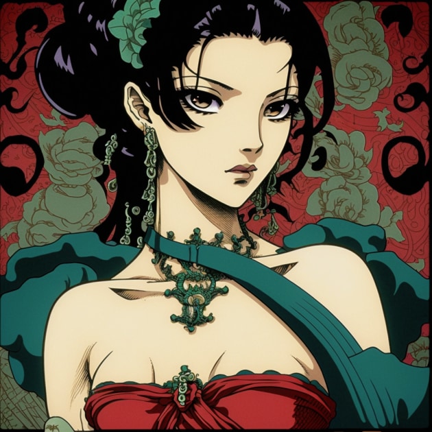 nico-robin-art-style-of-utagawa-kuniyoshi