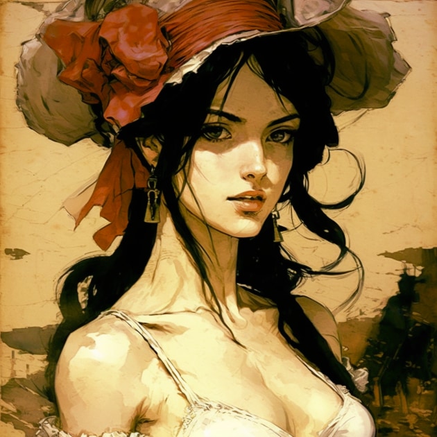 nico-robin-art-style-of-edwin-austin-abbey