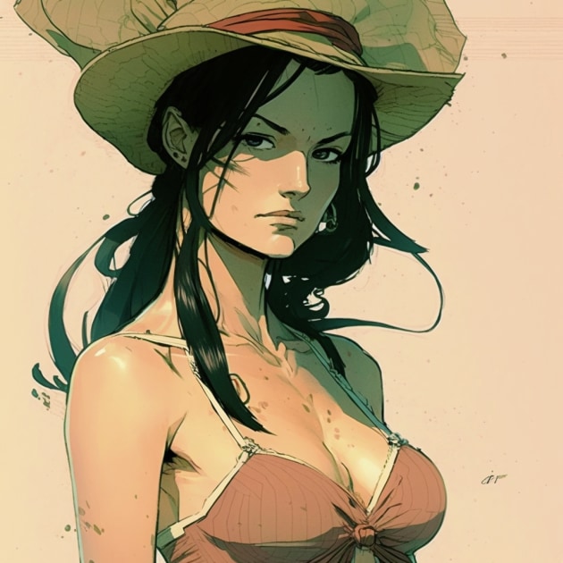 nico-robin-art-style-of-joao-ruas