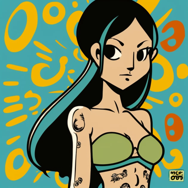 nico-robin-art-style-of-jon-burgerman