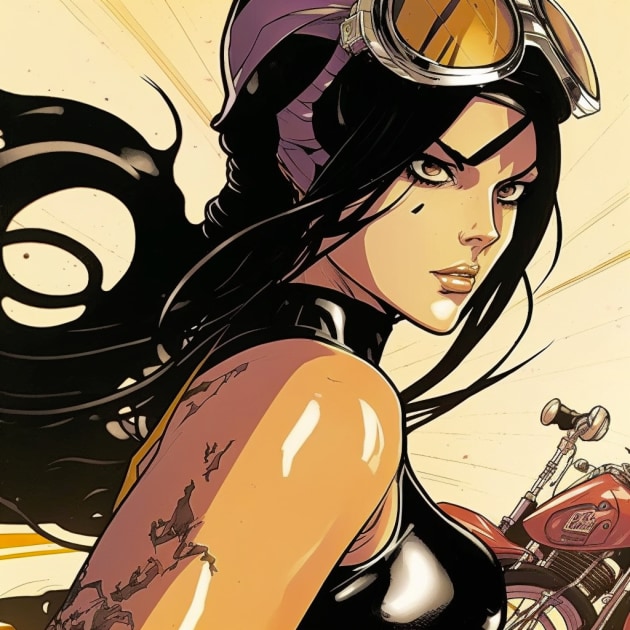 nico-robin-art-style-of-steve-rude