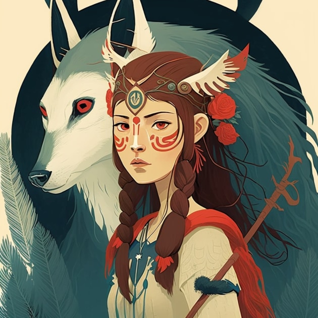 princess-mononoke-art-style-of-amy-earles