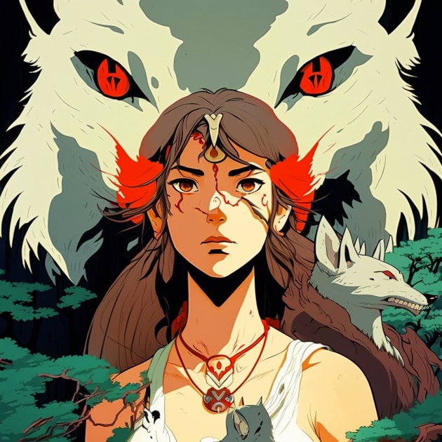 princess-mononoke-art-style-of-asaf-hanuka