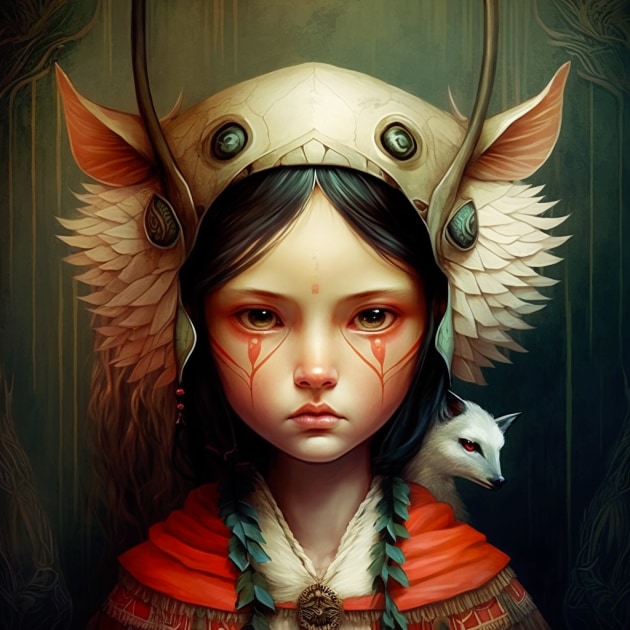 princess-mononoke-art-style-of-benjamin-lacombe