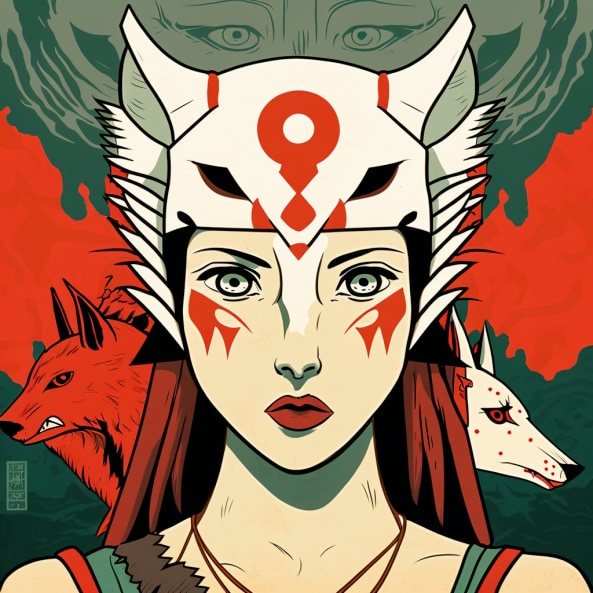 princess-mononoke-art-style-of-dan-clowes