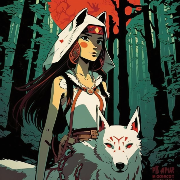 princess-mononoke-art-style-of-darwyn-cooke