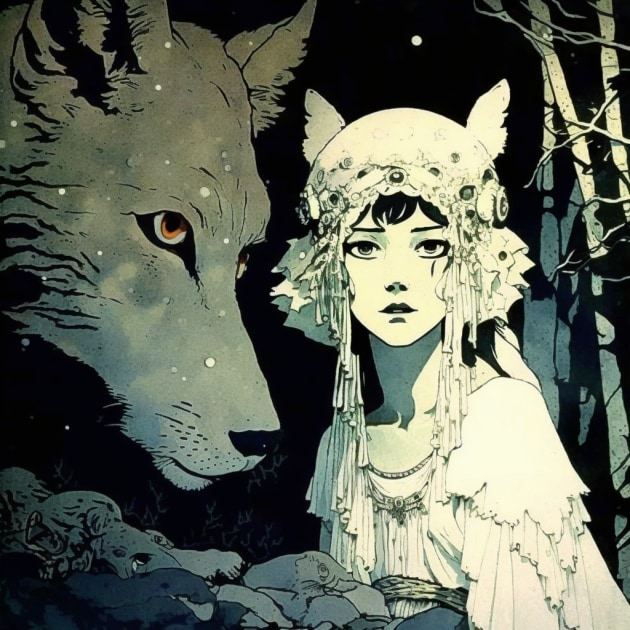 princess-mononoke-art-style-of-dorothy-lathrop