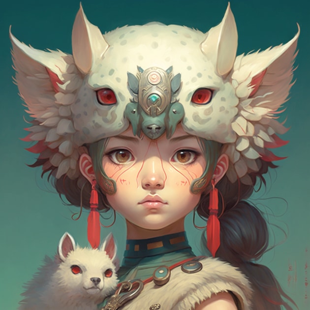 princess-mononoke-art-style-of-hikari-shimoda