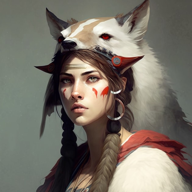 princess-mononoke-art-style-of-jacques-louis-david