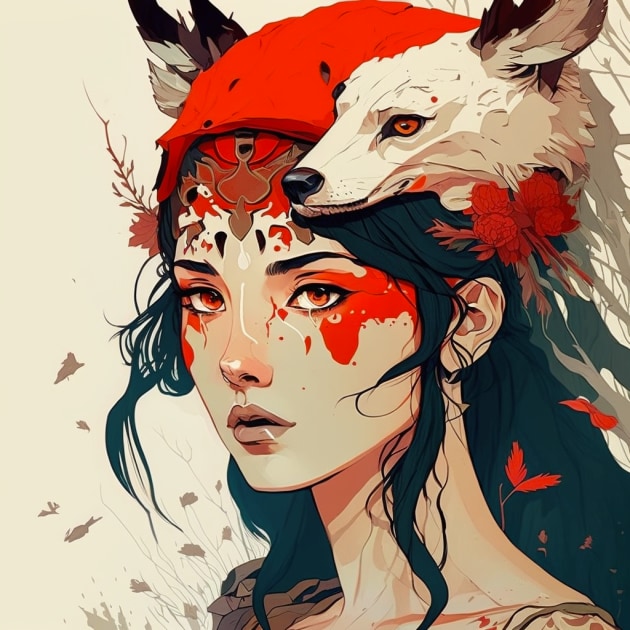 princess-mononoke-art-style-of-kaethe-butcher