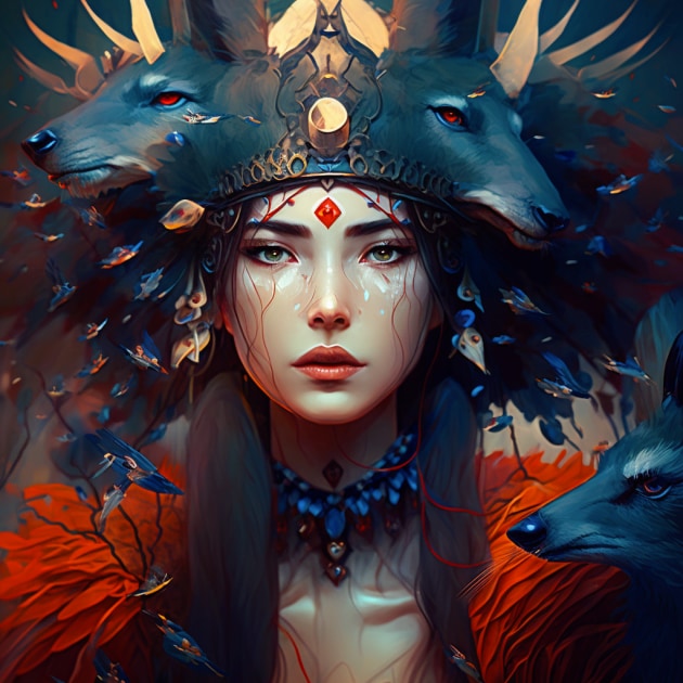 princess-mononoke-art-style-of-karol-bak