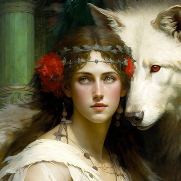 princess-mononoke-art-style-of-lawrence-alma-tadema