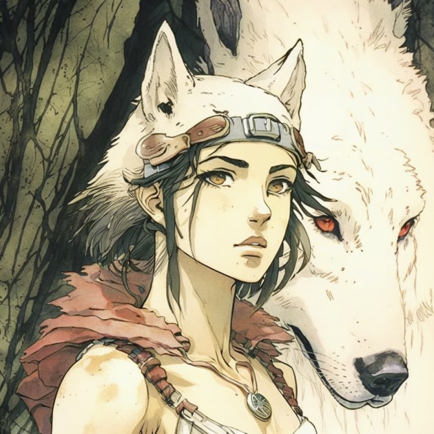 princess-mononoke-art-style-of-milo-manara