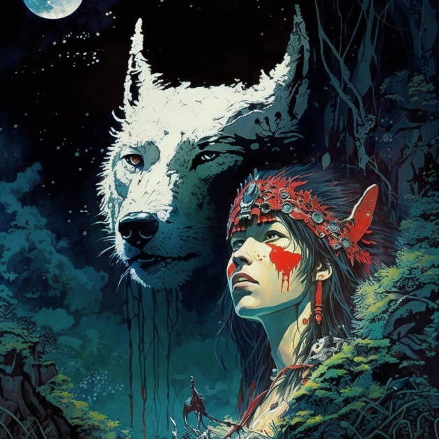 princess-mononoke-art-style-of-philippe-druillet