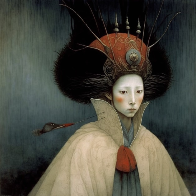 princess-mononoke-art-style-of-remedios-varo