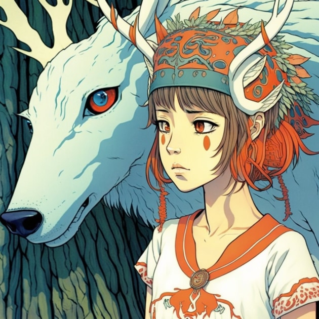 princess-mononoke-art-style-of-shintaro-kago