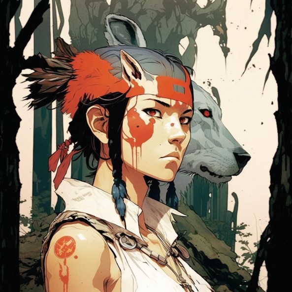 princess-mononoke-art-style-of-steve-dillon