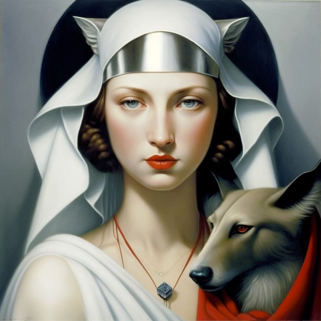 princess-mononoke-art-style-of-tamara-de-lempicka