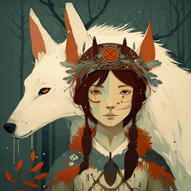 princess-mononoke-art-style-of-tracie-grimwood