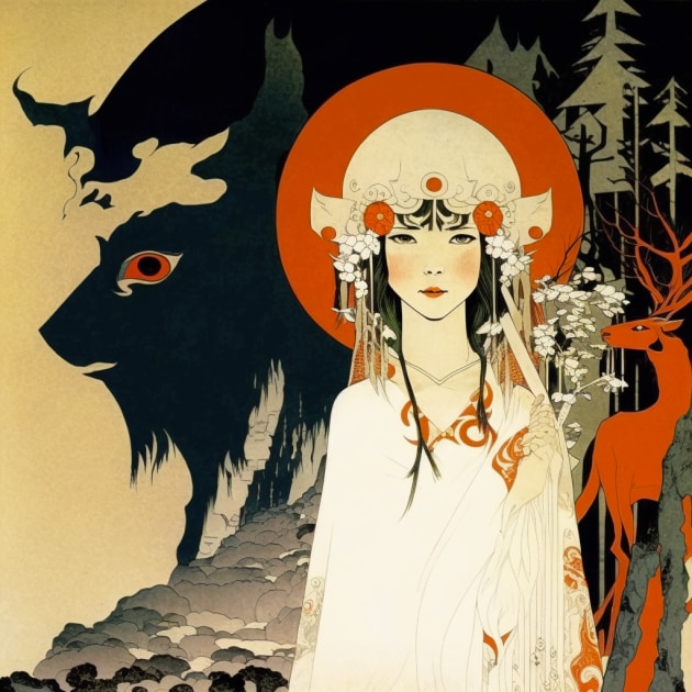 princess-mononoke-art-style-of-virginia-frances-sterrett