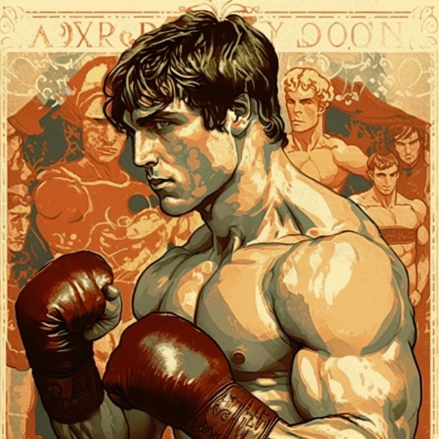 rocky-balboa-art-style-of-alphonse-mucha