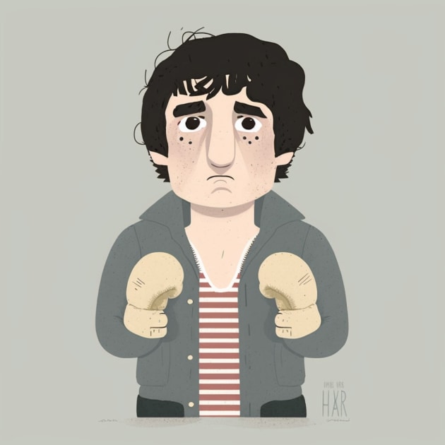 rocky-balboa-art-style-of-amy-earles