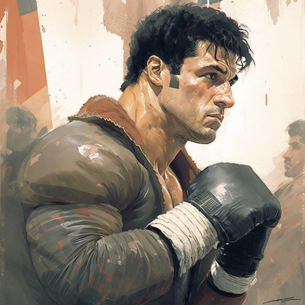 rocky-balboa-art-style-of-enki-bilal