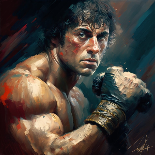 rocky-balboa-art-style-of-karol-bak