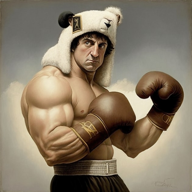 rocky-balboa-art-style-of-michael-parkes