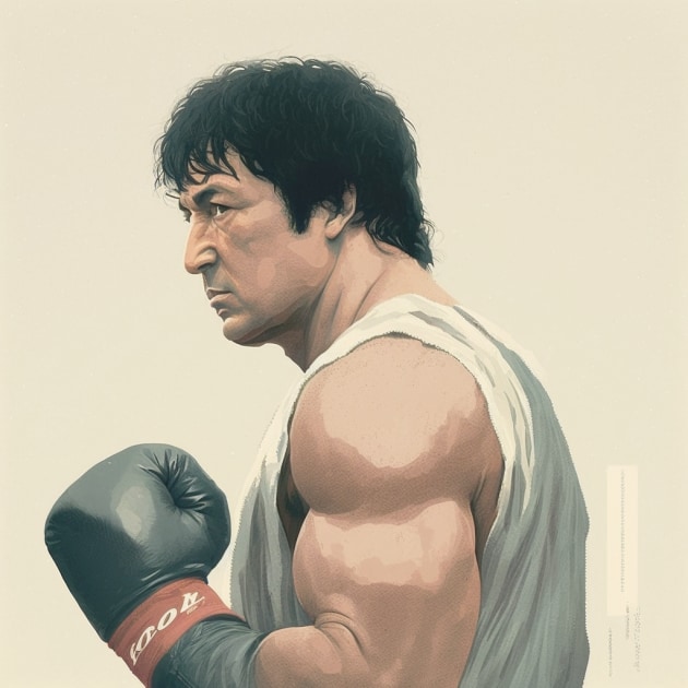 rocky-balboa-art-style-of-ohara-koson