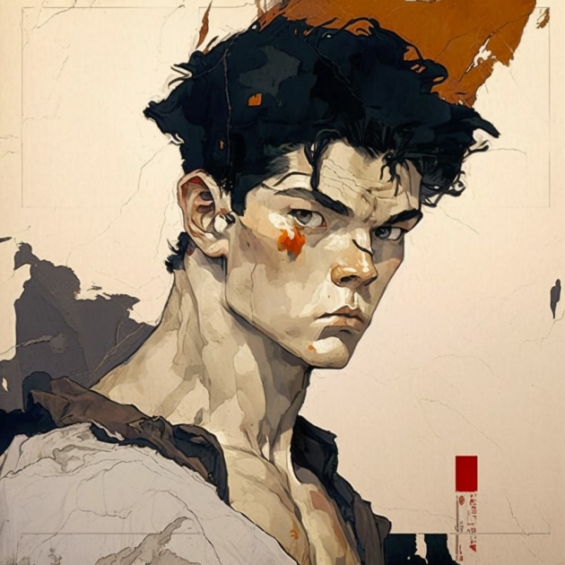 ryu-art-style-of-egon-schiele