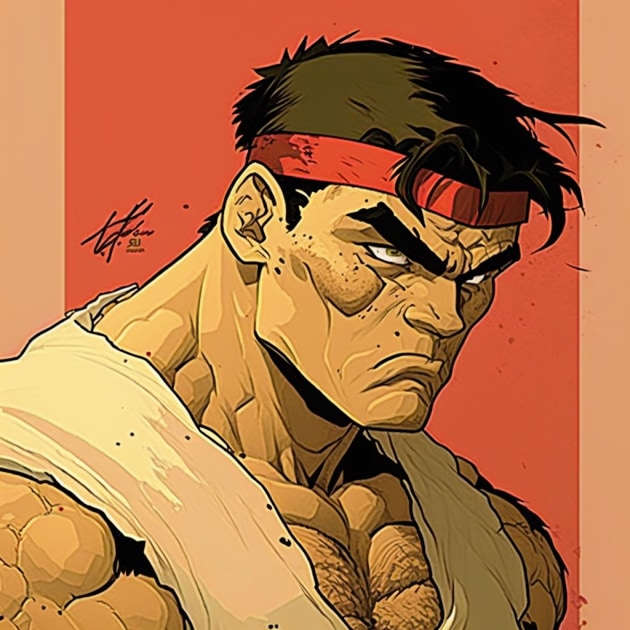 ryu-art-style-of-jack-kirby