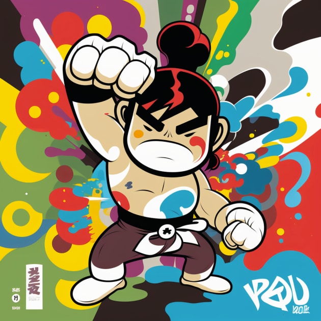 ryu-art-style-of-jon-burgerman