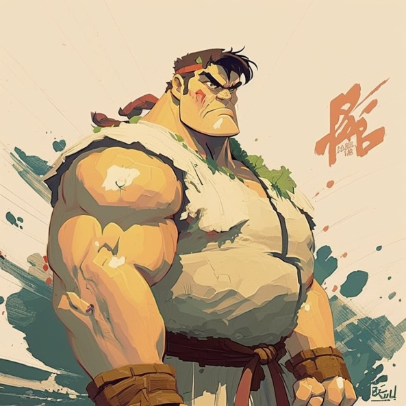 ryu-art-style-of-ralph-bakshi