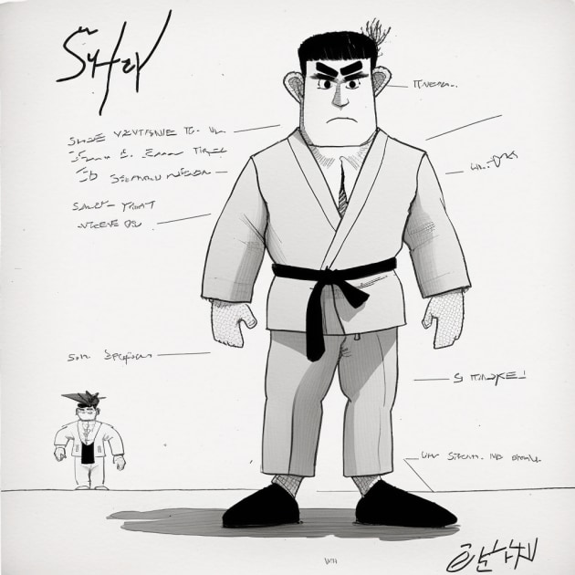 ryu-art-style-of-saul-steinberg