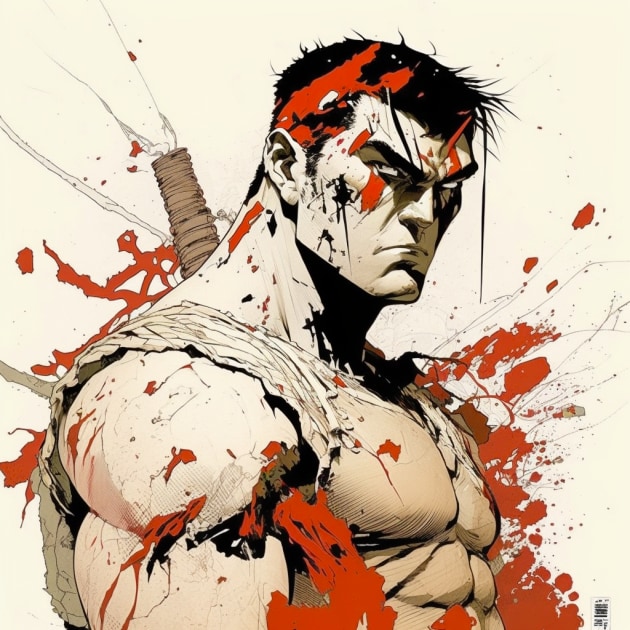 ryu-art-style-of-sergio-toppi