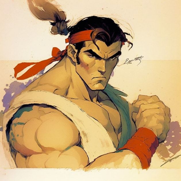 ryu-art-style-of-warwick-goble