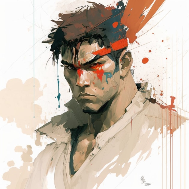 ryu-art-style-of-alex-maleev