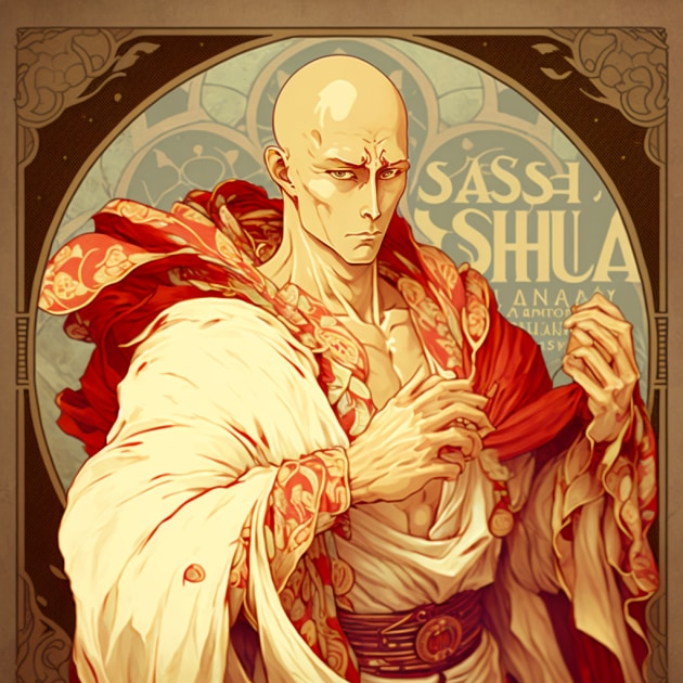 saitama-art-style-of-alphonse-mucha