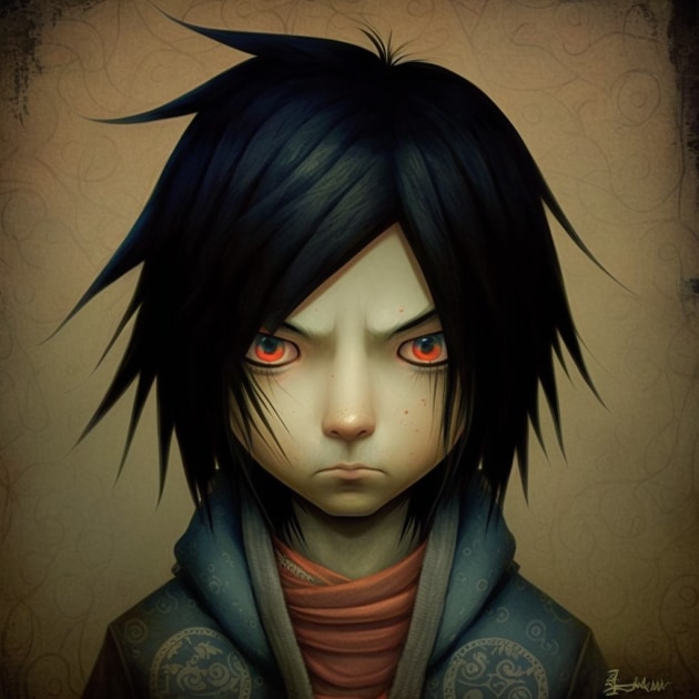 sasuke-uchiha-art-style-of-benjamin-lacombe